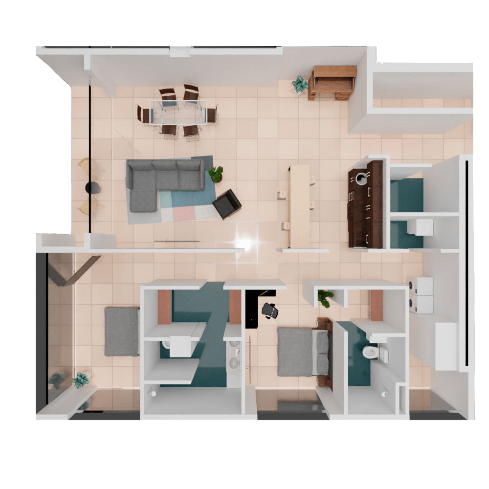 Plano del departamento Alegro